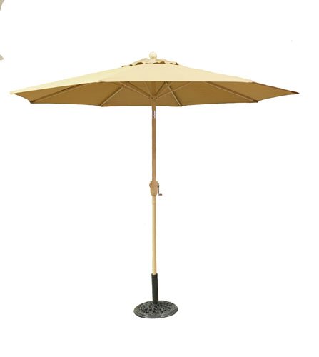9 Taupe Patio Umbrella Outdoor Alumin Buy Online In Aruba At Desertcart
