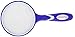 Magnifying Glass 3X Handheld Magnifier(Purple)-3.95 Inch Large Reading Magnifying Lens Jewelry Loupe Non-Slip Soft Rubber Handle Especially for Seniors & Kids