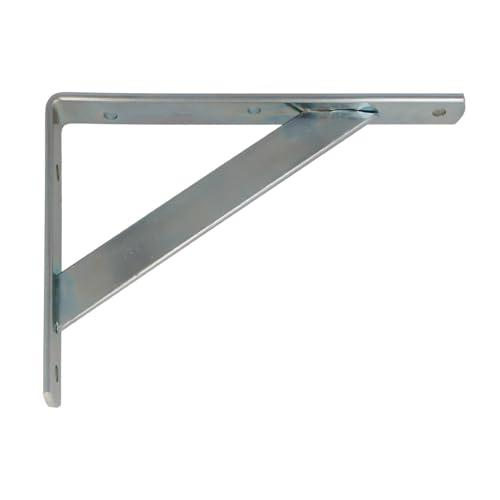 Amig - Steel Support for Wall Shelves | 150 kg Max Load | 600x375 mm | Zinc-Plated Finish | Ideal for Home & Office | Easy Installation, Zinc-Plated, 600x375 mm, Steel