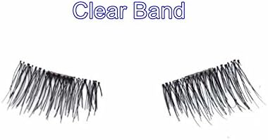 False MAGNETIC Eyelashes Foruchoice 1 Pair 4 Pieces 0.2mm Ultra Thin Fake Mink Eyelashes for Natural Look Reusable Best Fake Lashes