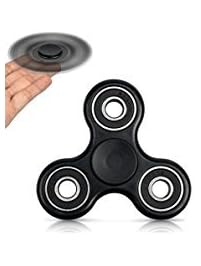 FridayFun Tri-Spinner Fidget Black EDC ADHD Focus Toy With Longer rotation and Smaller Friction, Great for Deep Thought & Anxiety Relief