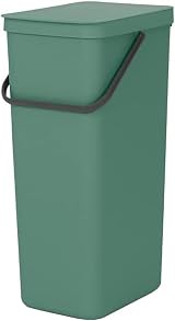 Brabantia Sort & Go Recycle Bin 40L Grey with Stay-Open Lid