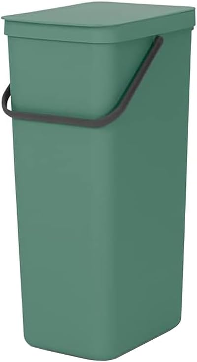 Brabantia Sort & Go Recycle Bin 40L Grey with Stay-Open Lid