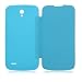 Sanheshun Flip PU Leather Plastic Back Battery Housing Case Cover Compatible with Huawei Ascend G610 Color Sky Blue