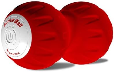 Tratac ActiveBall - High Intensity Fitness Vibratiing Ball / Peanut Massager Myofascial Release Muscle Back Pain & Recovery Deep Tissue Massage Ball (Red)