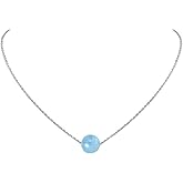 Real Crystal Pendant Necklace Jewelry 925 Sterling Silver Chain Necklace for Women Dainty Birthstone Jewelry Necklace for Women Healing Chakra Crystal Stone Necklace bead