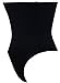 COSWE Women's Hi-waist Tummy Control Thong Panties (M/L) Black