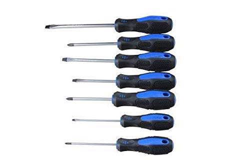 US PRO Tools 7 Piece Magnetic Screwdriver Set - Slotted & Phillips 1592