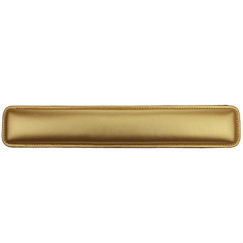 Wrist Rests,Keyboard Wrist Rest Pad,Gold PU Leather Palm Support Wrist Pad Wrist Cushion for Laptops/ Notebooks/ MacBooks//PC/Computer