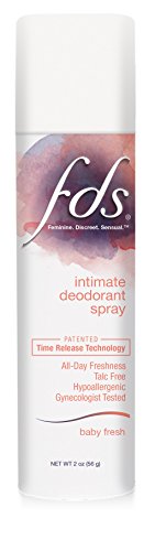 FDS Intimate Deodorant Spray Baby Fresh - 2 oz, Pack of 6