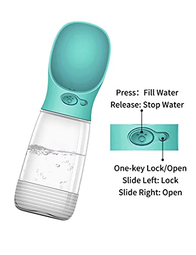 MalsiPree Dog Water Bottle with Poop Bag Dispenser, Portable Dog Travel Water Bottle Perfect for Walking, Hiking, On The… - Image 5