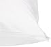 Amazon Basics Queen Pillowcase with Zipper, 100% Cotton Hypoallergenic, Pillow Protector, White (31 x 21 Inches), Pillows Not Included