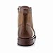 Polar Fox Jonah MPX808567 Mens Casual Perforated High-Top Red Brogue Wingtip Dress Boots – Brown, Size 9.5