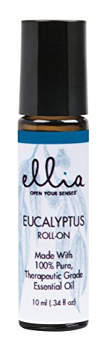 Ellia Eucalyptus Essential Oil Roll-On | 10ml, 100% Pure, Therapeutic Grade