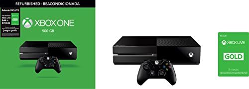 Consola Xbox One 500 GB Reacondicionada + Xbox Live Gold de 3 Meses - Standard Edition
