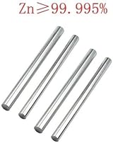 BBYPP 4PCS 99.995% Pure Zinc Rod 100mm x 10mm High Purity Metal view 2