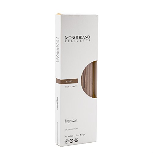Organic Farro linguine Selezioni Monograno Pasta by Felicetti - 2 Pack