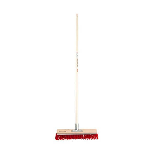 SHW-FIRE | StraÃenbesen 40 cm breit mit Kratzkante, langlebige Elaston-Borsten, 140 cm Espenholzstiel - robuster Besen mit Stiel fÃ¼r StraÃe, Hof & Garten | Made in Germany – Bild 6
