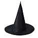 Start 6PCs Womens Black Witch Hat Costume Accessory For Party & Halloween & Carnivals