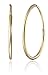 Amazon Collection 14k Yellow Gold Endless Hoop Earrings (0.45