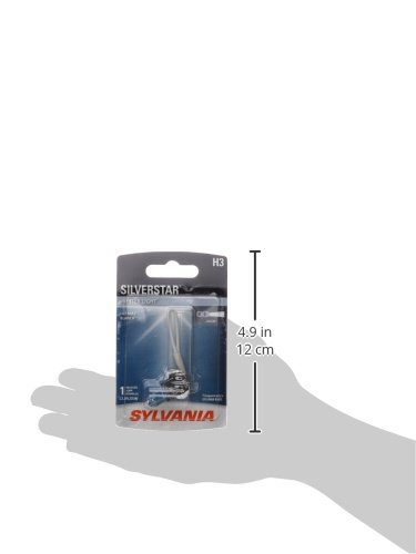 SYLVANIA H3 SilverStar High Performance Halogen Fog Bulb, (Contains 1 Bulb)