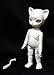 JunkySpot Hujoo Nano Freya Special Edition Glow Blank 12cm Ball Jointed Cat Anthro Doll with Random 12mm Eyes