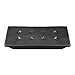 casa pura Large Folding Ottoman with Storage | Luxury Upholstered Storage Bench for Bedroom & Living Room | Faux Leather - Black | Multiple Sizes and Colors - 42 x 15 x 15\