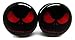 The Nightmare Before Christmas Ear Plugs - Acrylic Screw-On - New - 8 Sizes - Red Jack Skellinton - Pair