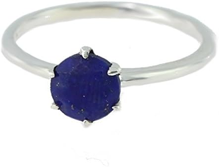 Ring Lapis-lazuli 18-06 - Jewellery in rhodium silver, Lapis-lazuli - All sizes and various stones - ARTIPOL