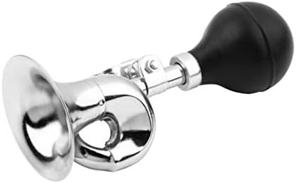 PXPQZAKHFTGRTZAP Classic Style Snail Horn Loud Full-Mouthed Bicycle Cycle Bike Vintage Retro Bugle Bell Mountain Road Bike Accessories(Black + Silver)