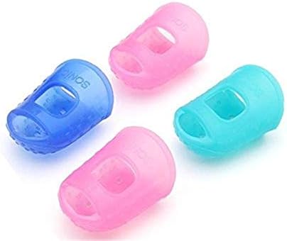 Aeromdale 4 In 1 Guitar Fingertip Protectors Silicone Finger Guards