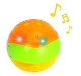 Musical Light-Up Interactive Baby Clutch Rattle Sparkle Ball for Toddlers
