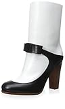 Céline Women's Ankle Boot, Black/White, 38.5 M