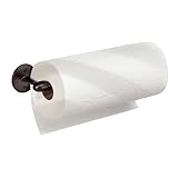 InterDesign Orbinni Paper Towel Holder for Kitchen - Wall Mount/Under Cabinet, Bronze