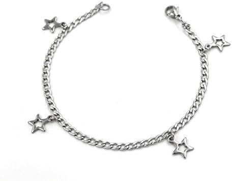 Korway Jewelry Never tarnish stainless steel anklets bracelets for women girl stars style (10)