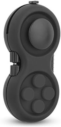 Sehon Fidget Pad Fidget Cube Toys Pad with 9 Sides for Stress Relief,Anti-Anxiety ADHD, Increasing Focus, Concentration, Quitting Bad Habits-Black