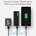 Type-C Power Bank, BlitzWolf 6700mAh USB C External Battery Dual Portable Charger PowerStorm with Micro Cable and Type-c Adapter 2.1A Input & 2.4A Output for Macbook, Nexus, OnePlus 2, iPhone and more
