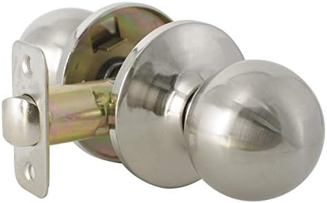 Knobonly 5763つや消しニッケル仕上げドアノブステンレススチールラウンドドアロック 15 Pack Dl5763sn Ps Xsd Sn 15pack