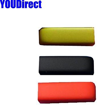 YOUDirect® 3 PCS Replacement End Cap Cover for Jawbone UP 24 Bracelet Activity Tracker Wristband Cap Dust Protector (Not for The 1st or 2nd Gen) (3 Color)