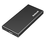 Nekteck Aluminum mSATA to USB 3.1 SSD Enclosure Adapter Case with USB Type C Interface for mSATA Internal Solid State Drive Hard Drive - Black