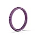 Enso Rings Stackable Pyramid Silicone Wedding Ring – Hypoallergenic Unisex Stackable Wedding Band – Comfortable Minimalist Band – 2.5mm Wide, .8mm Thick Plum. Size: 7