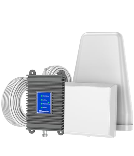 Cell Phone Booster for Home, Coverage Up to 5,500 Sq Ft, Cell Phone Signal Booster for with Verizon, AT&T, T-Mobile & All U.S Carriers, Cell Signal Booster Boost GSM CDMA 4G LTE 5G Signal