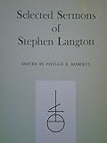 Selected Sermons, Langton, Stephen, 0888444605