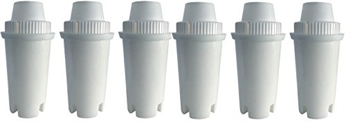 GoldTone(TM) WaterFilter replaces Brita Water Filter Pitcher Classic Replacement Filters For Brita and Mavea, 6 Count