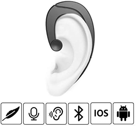 Wireless Bluetooth Headphones - Very Lightweight, No Pain at Ear (Hearing Channel) Ideal for the business driver gym, workout, sports in any setting. Non-in-ear headset, easy pairing for all smart phones with audio sounds. Adaptable to any smartphone. Transmission range: 10 m devices.