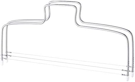 Adjustable Slicer Stainless Steel Wire Cutter Cheese Cake Tools Pack of 2 Leveler Heavy Duty Kitchen Wires Bread Dough Professional