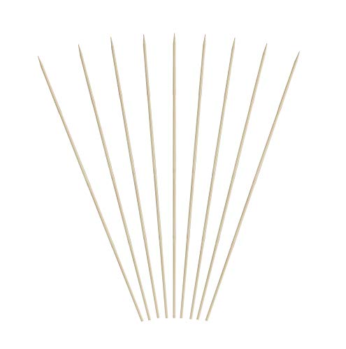 image for KingSeal Natural Bamboo Wood Skewers - 6 Inches, 16 Packs of 100 per C