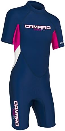 Camaro Junior Flex shorty Wetsuits, Blue/Pink, 8