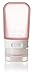 humangear GoToob Refillable Silicone Travel Size Bottles for Women, Men, Toiletries, Beauty, Cosmetics, 3pk Set, Small (1.25oz), Clear/Orange/Red,HG0182