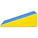 Best Choice Products Incline Gymnastics Mat Training Foam Triangle Gym Tumbling Wedge Blue Yellow